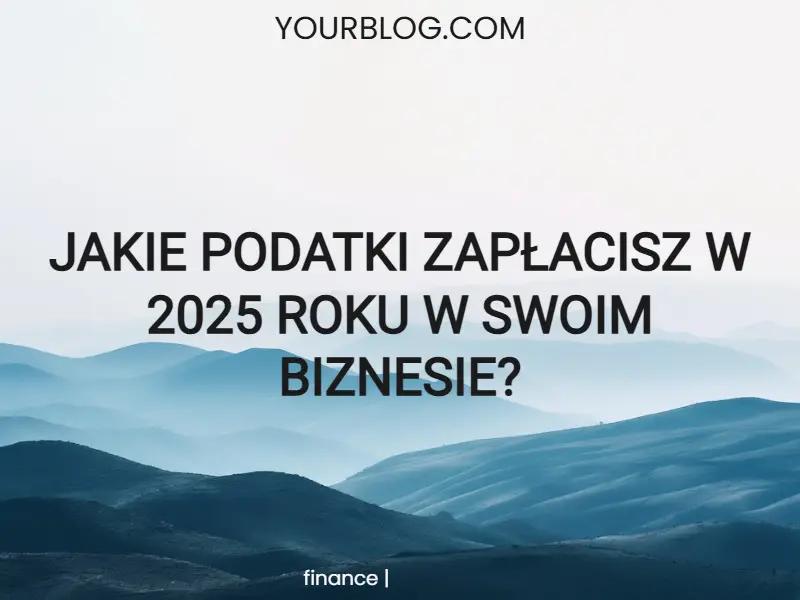 Stworzona przy pomocy szablonu miniatura na bloga o podatkach i finansach.