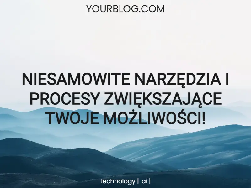 Stworzona przy pomocy szablonu miniatura na bloga o narzędziach cyfrowych.